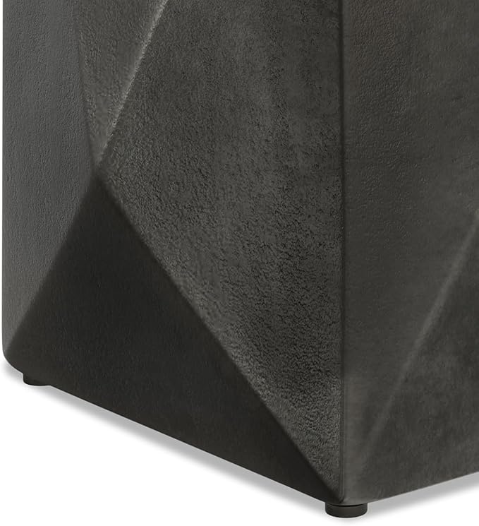 SIMPLIHOME Danner Metal Side Table in Graphite, 14-inch Round, Cast Aluminum - Image 8