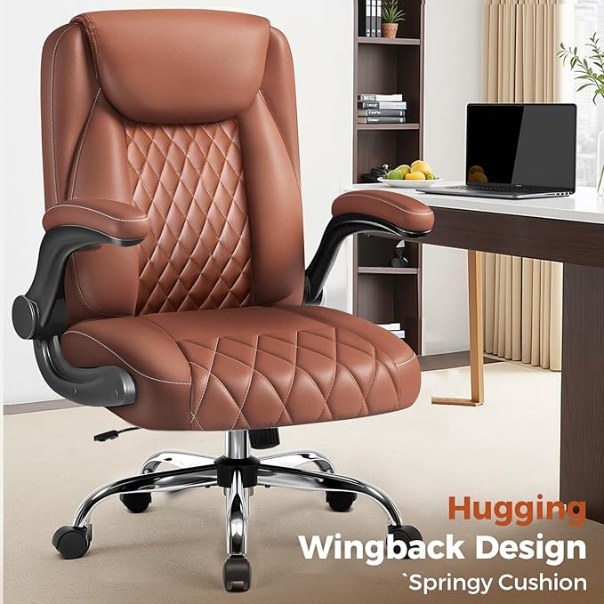 COMHOMA Leather Office Chair Ergonomic Computer Gaming Chair - Image 2