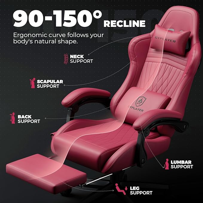 GTPLAYER ACE-PRO Music Gaming Chairs – Built-in Speakers, App Support & - Image 8