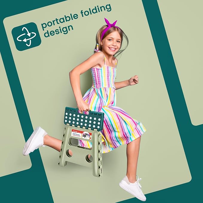 ACSTEP 13 Inch Folding Step Stool, Foldable Step Stools - Image 4