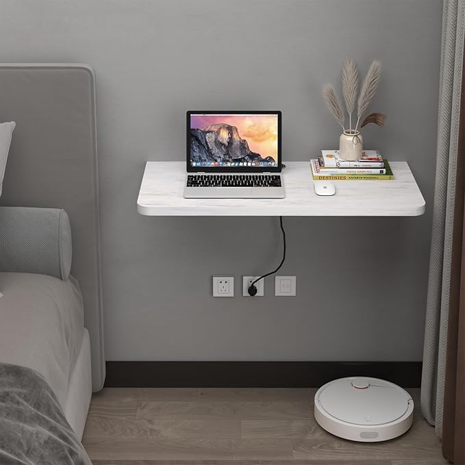 Pmnianhua Wall Mounted Desk, Drop Down Table, Folding Table, Fold Down Wall Desk - Image 3