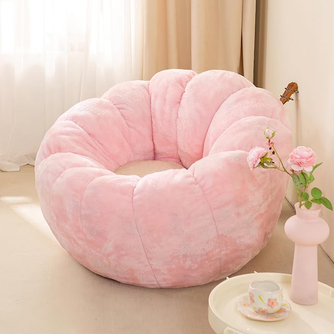 Pumpkin Bean Bag Sofa Chair for Adult, Beanbag Couch - Image 7