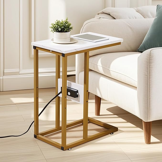 VECELO C Shaped End Side Table - Image 5
