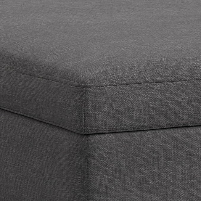 SIMPLIHOME Owen 40 inch Wide Mid Century Modern Square XL Coffee Table Storage - Image 10