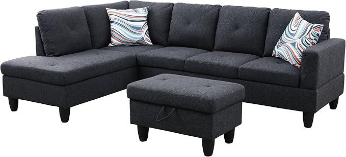 NicBex Sectional Couch 3 Pieces Sofa Set - Image 3