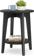 VASAGLE Side Table, Small Round End Table by VASAGLEbySONGMICSHOME
