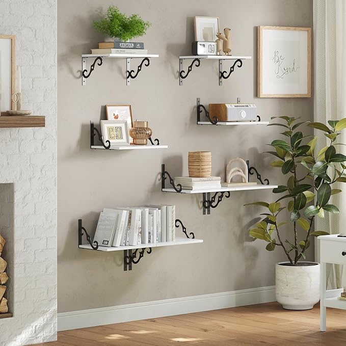 DINZI LVJ Deep Floating Shelves, Wide Display Shelf Wall Mounted - Image 8