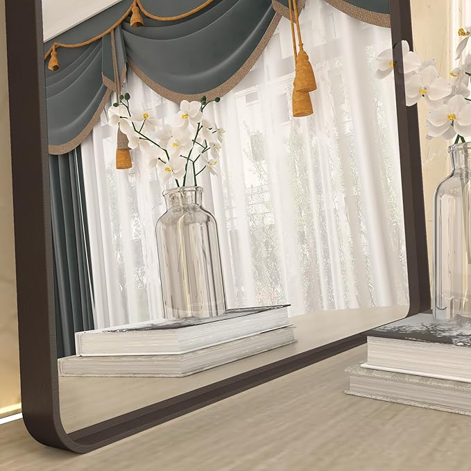 36x36 Square Bathroom Framed Mirror - Image 8