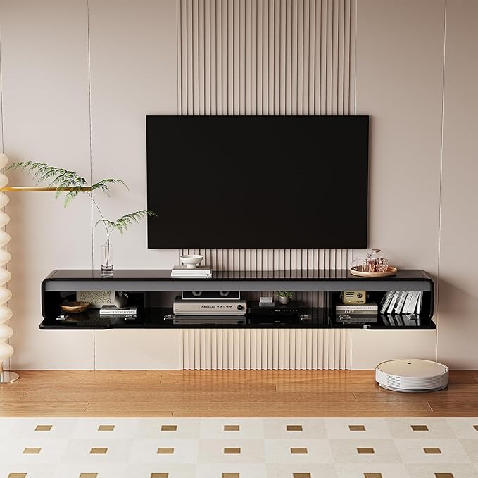 High Gloss Floating TV Stand - Image 8