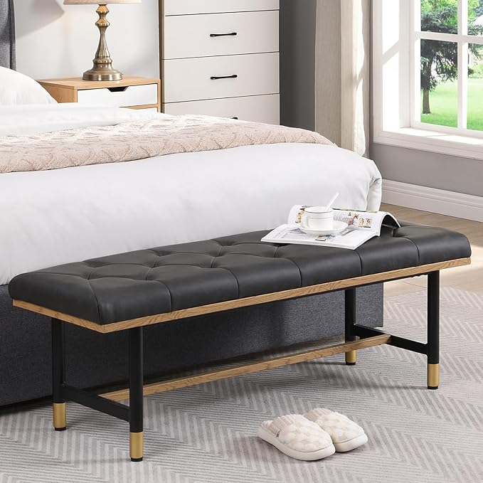 Shoe Bench Entryway, End of Bed Bench, Bench - Image 4