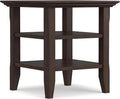 SIMPLIHOME Acadian SOLID WOOD 19 inch Wide Square Transitional End Table in by SimpliHome