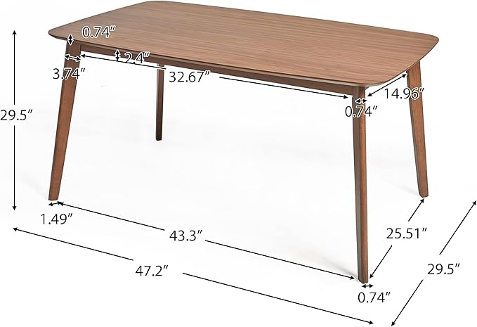 Christopher Knight Home Megann Mid-Century Wood Dining Set - Image 5