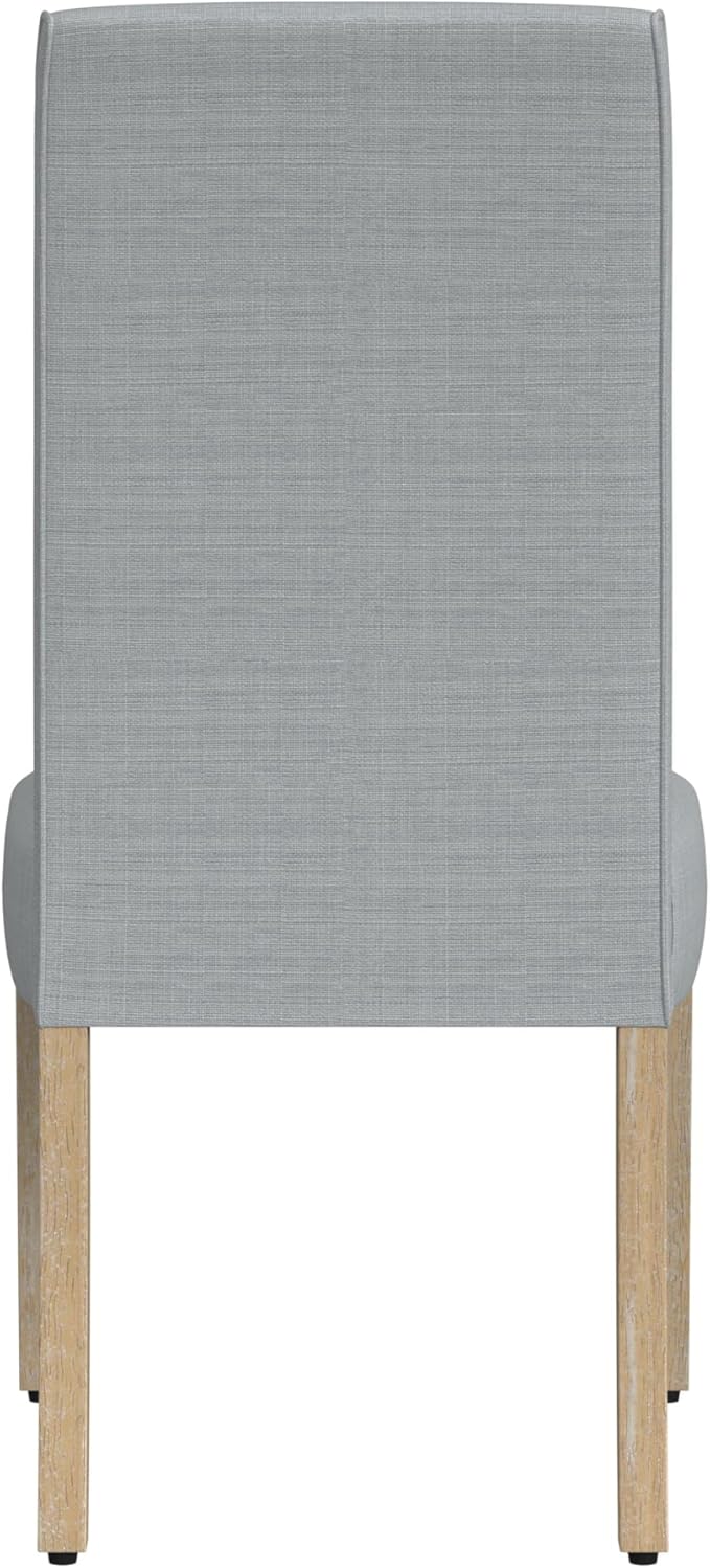 HomePop Scalloped Detail Dining Chair|Upholstered Parsons Dining Chairs - Image 7