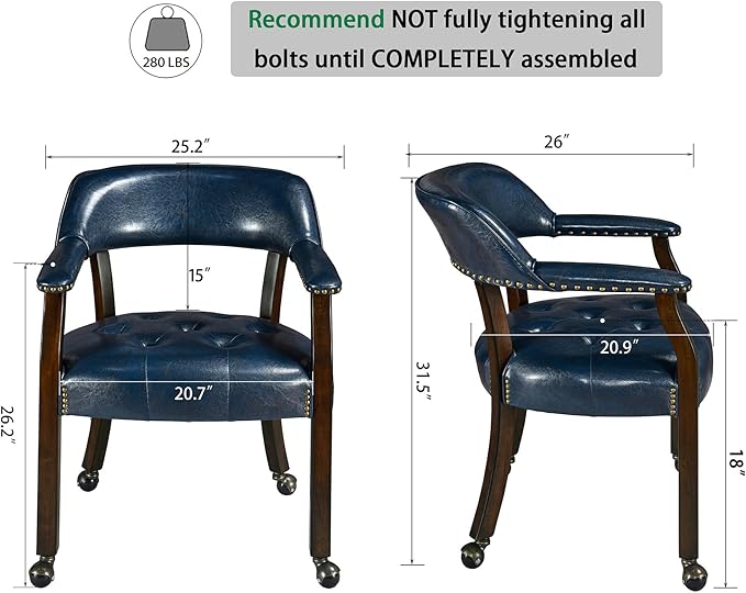 LEEMTORIG Large Dining Chairs - Image 3