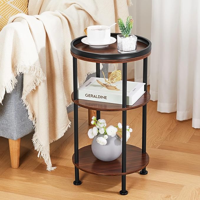 Side Table, Small Round Side Table - Image 2
