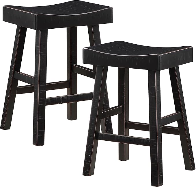 Lexicon Saddle Bar Stools Set of 2 Barstools - Image 2