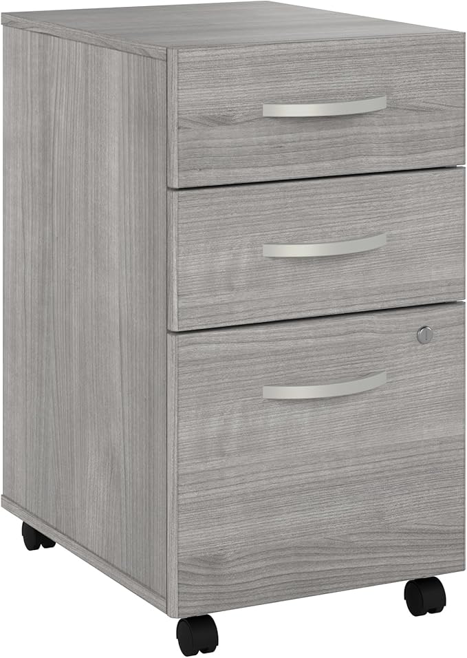Bush Business Furniture Studio C 3 Drawer Mobile File Cabinet in Platinum Gray by BushBusinessFurniture