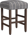 HomePop Home Decor Classic Open-Back Counter Height Barstool Square 24 Inch Bar by HomePop
