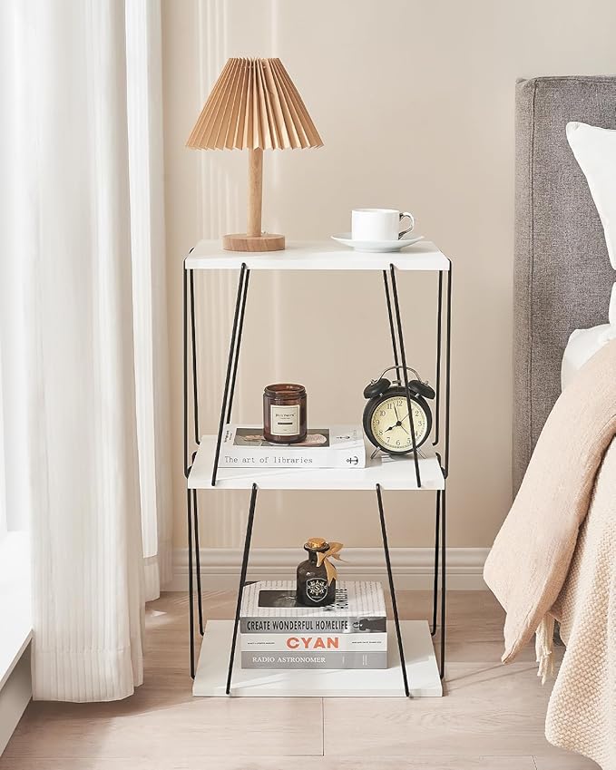 Tall Side Table, Small End Table, 29 inch High Accent Table, Bedside Table - Image 4