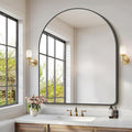 Arched Bathroom Mirror, Wall Mounted Mirror, Living Room, Vertically Hanging by GLASHOM