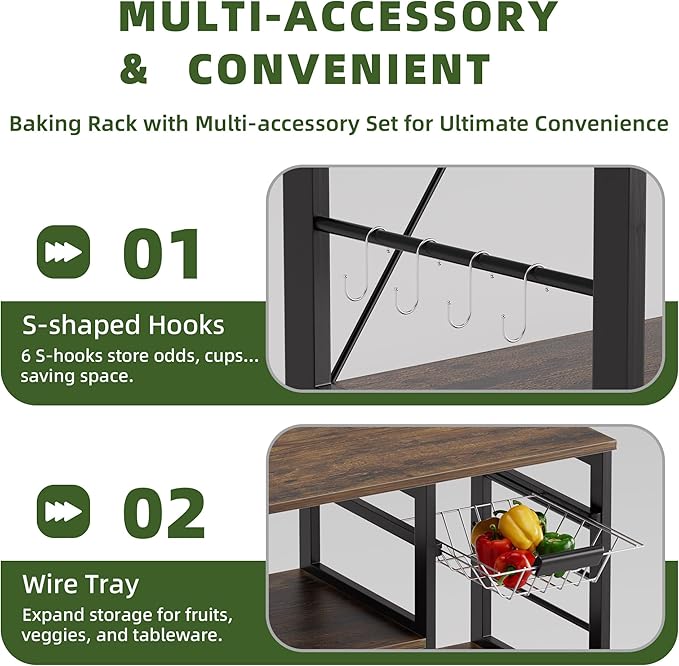Baker’s Rack, Microwave Oven Stand - Image 5