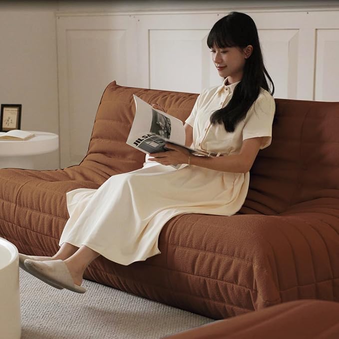 Luxury Sofa Couch Chair, Lazy Floor Seating, Fireside Bean Bag Chair, Ergonomic - Image 7