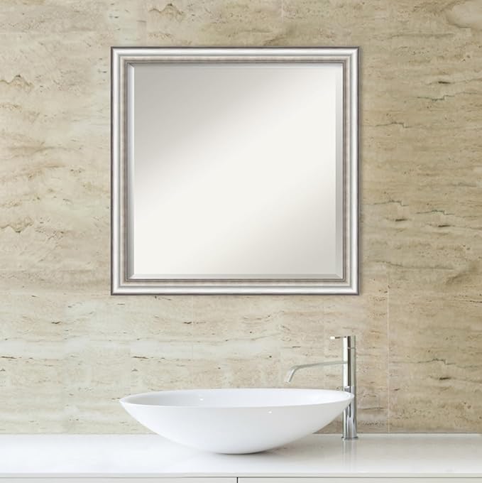 Amanti Art Silver Bathroom Mirror - Image 6