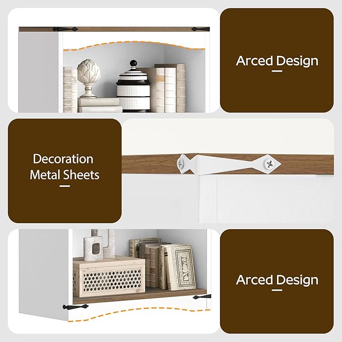 Tall Bookcase and Bookshelf, 6-Tier Bookcase - Image 5