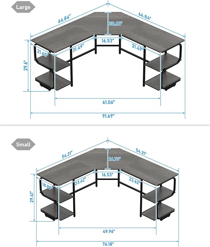 Teraves Modern L Shaped Desk - Image 3