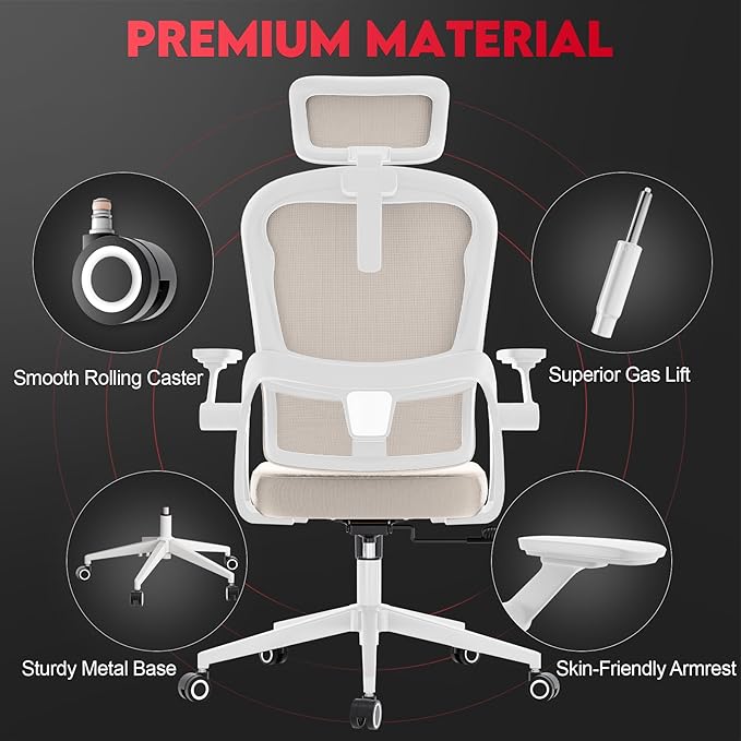 Ergonomic Office Chair - 400LB Comfy Desk Chairs - Image 5