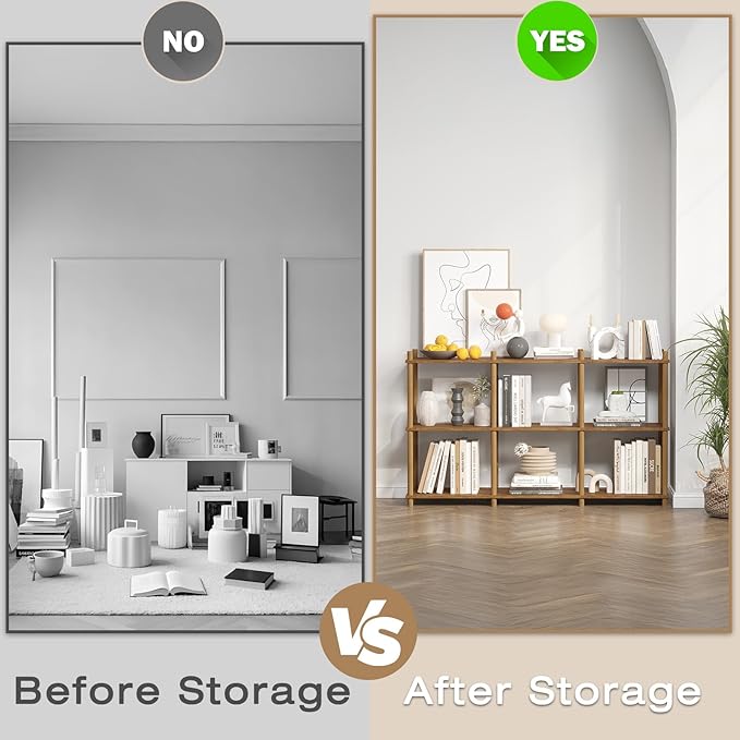 YGYQZ 3 Tier Short Book Shelf, 6 Cube Storage Shelf Organizer Bookshelf - Image 7