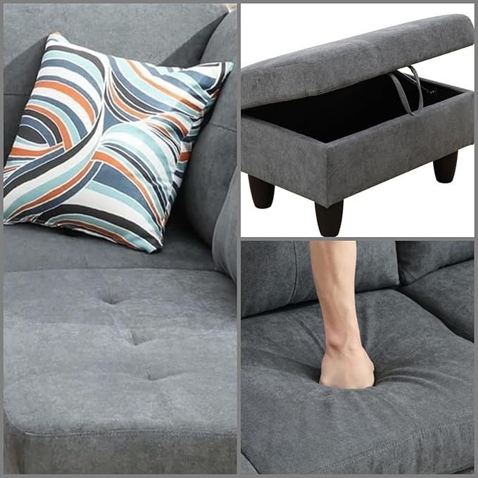 L Shaped Sectional Couches, Modern Modular Sectional Sofa - Image 5