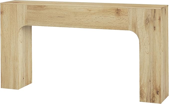 63 Inch Farmhouse Long Console Table, Wooden Sofa Table by IDEALHOUSE