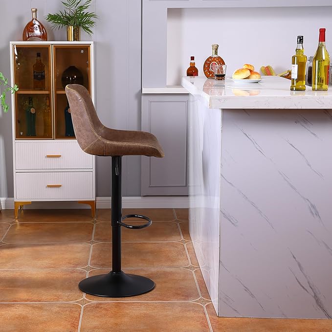 Bar Stools, Swivel Counter Height Barstools - Image 2
