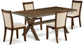 East West Furniture X777MZN32-5 5 Piece Kitchen Table & Chairs Set Includes a by EastWestFurniture