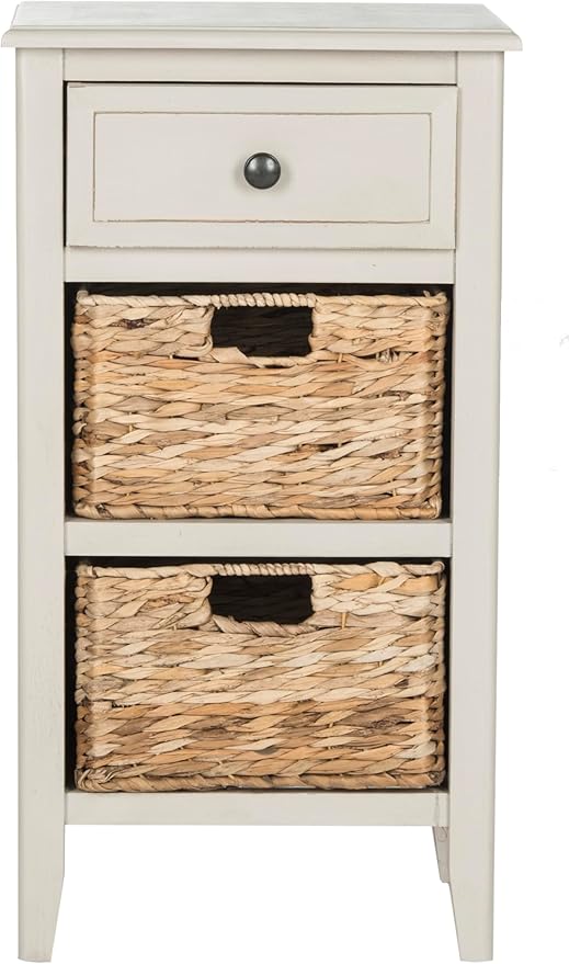 Safavieh Home Collection Everly Drawer Vintage Grey 1-Drawer 2 Removable by SAFAVIEH