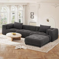 COLAMY 144" Modular Sectional Chenille Couch by COLAMYINC