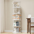 5 Tier Rotating Bookshelf, 360 ° Display Stackable Spinning Bookshelf Tower by ALLSTAND
