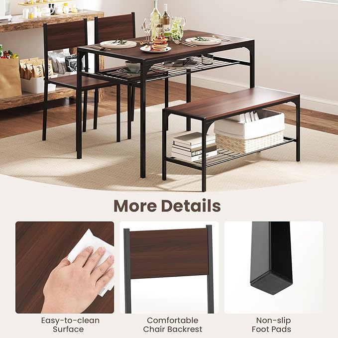 Giantex Dining Table Set for 4, Kitchen Table - Image 2