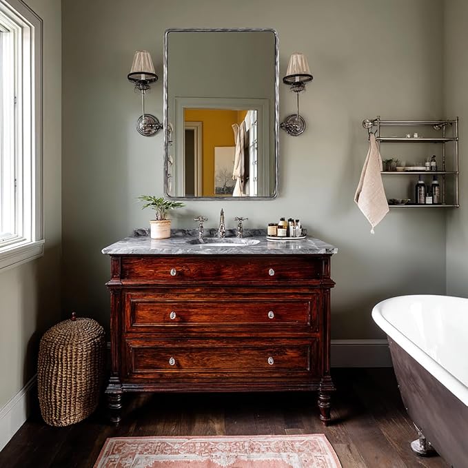 ANDY STAR Hand-Forged Silver Bathroom Mirrors - Image 7