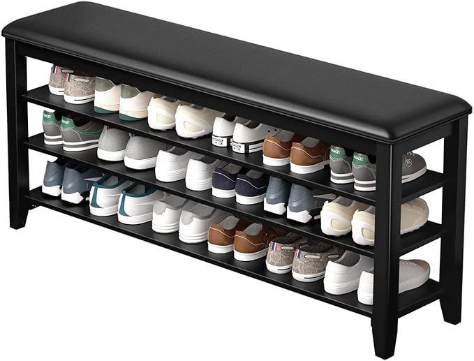 Shoe Bench Storage Rubberwood by Taitiy