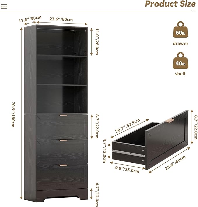 Modern Black Bookshelves and Bookcases - Image 2