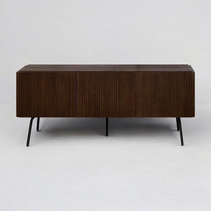 NTC Veil TV Stand with 3 Doors for TVs up to 60’’, Media Console with Vertical - Image 8