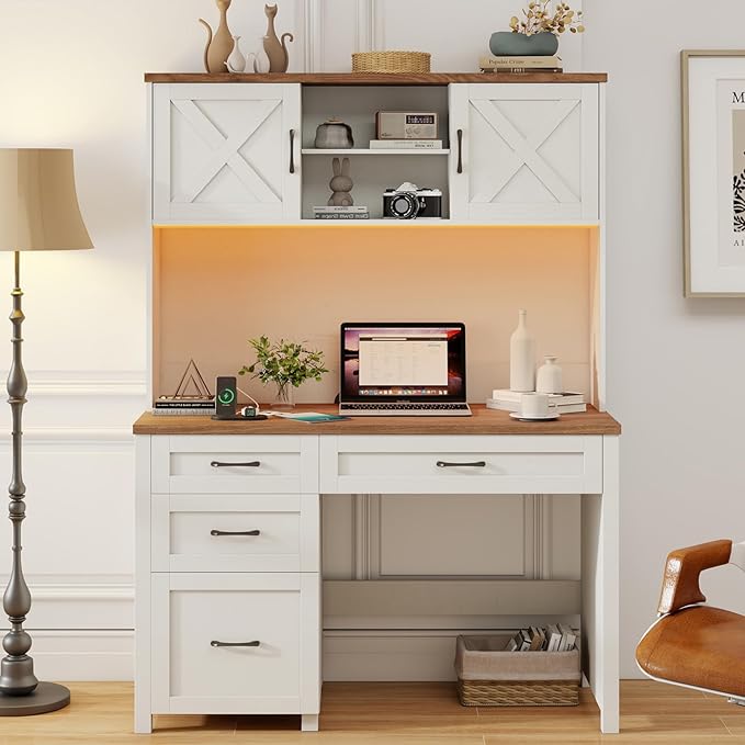 Farmhouse 67" H Executive Desk by Vabches