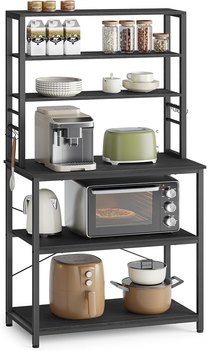 VASAGLE Coffee Bar, 31.5 Inches Baker's Rack by VASAGLEbySONGMICSHOME