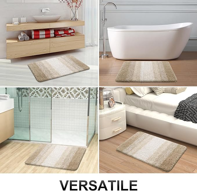 OLANLY Bathroom Rugs Mat 24x16, Extra Soft Absorbent Microfiber Bath Rugs - Image 7