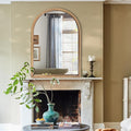 Traditional Arch Mirror for Bathroom, Decorative Accent Vertical Vanity by BAODANFU