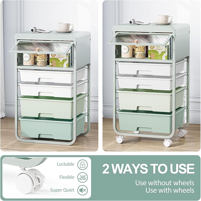 Utility-Rolling-Storage-Drawer-Craft-Cart-Organizers - Image 6