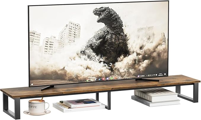 59" Large TV Riser Stand for 32-75 Inch TV, TV Shelf by aboxoo