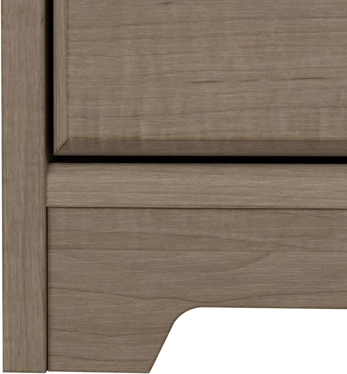 Bush Furniture Cabot L Shaped Computer Desk in Ash Gray | Corner Table - Image 9